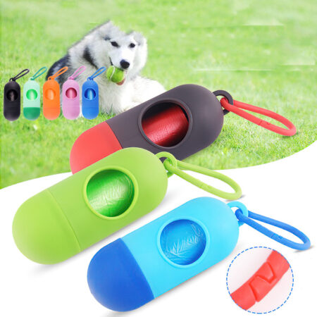 Dog poop bag holder